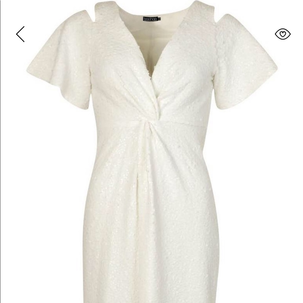 White Sequin Gown